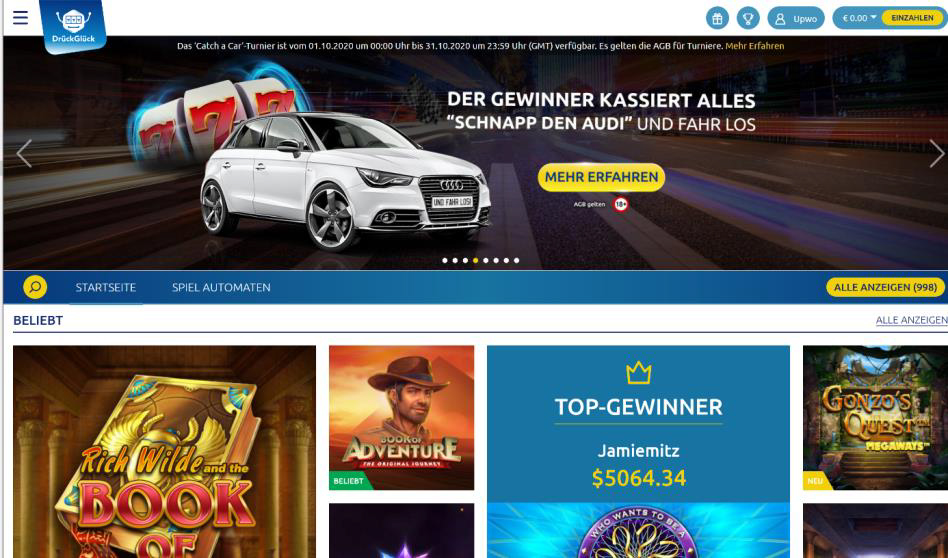 DrückGlück interface